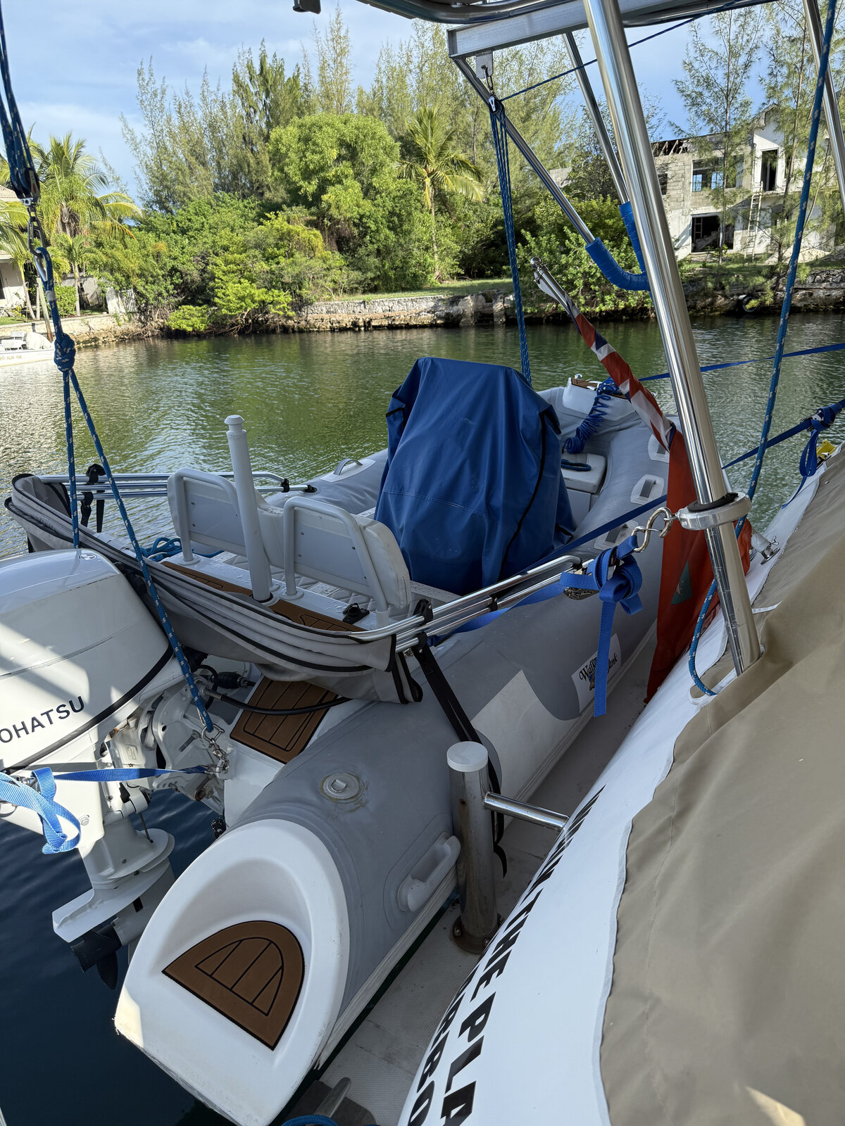 RIB tender with Tohatsu outboard